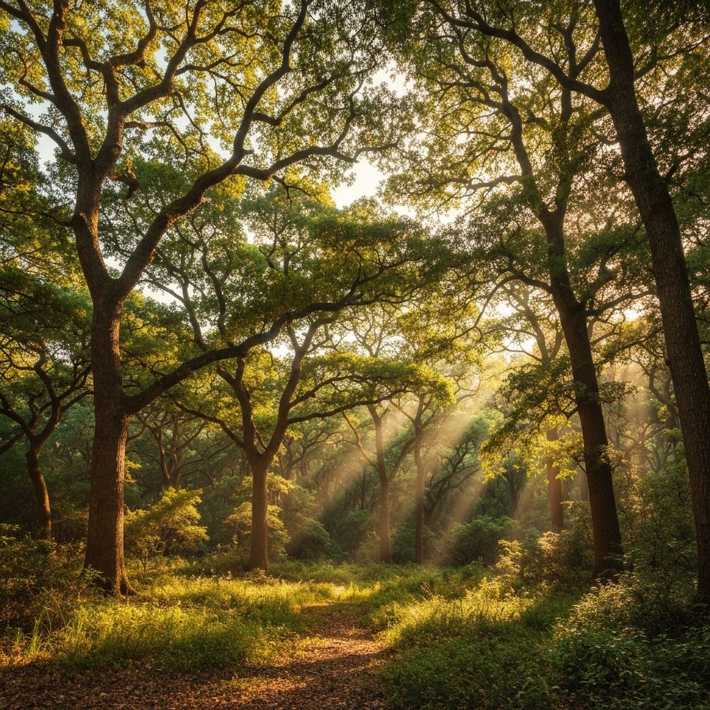 Natural forest landscape